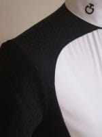 Cavalleria Toscana Polo Kurzarm CT Transparent Wool Stripe weis